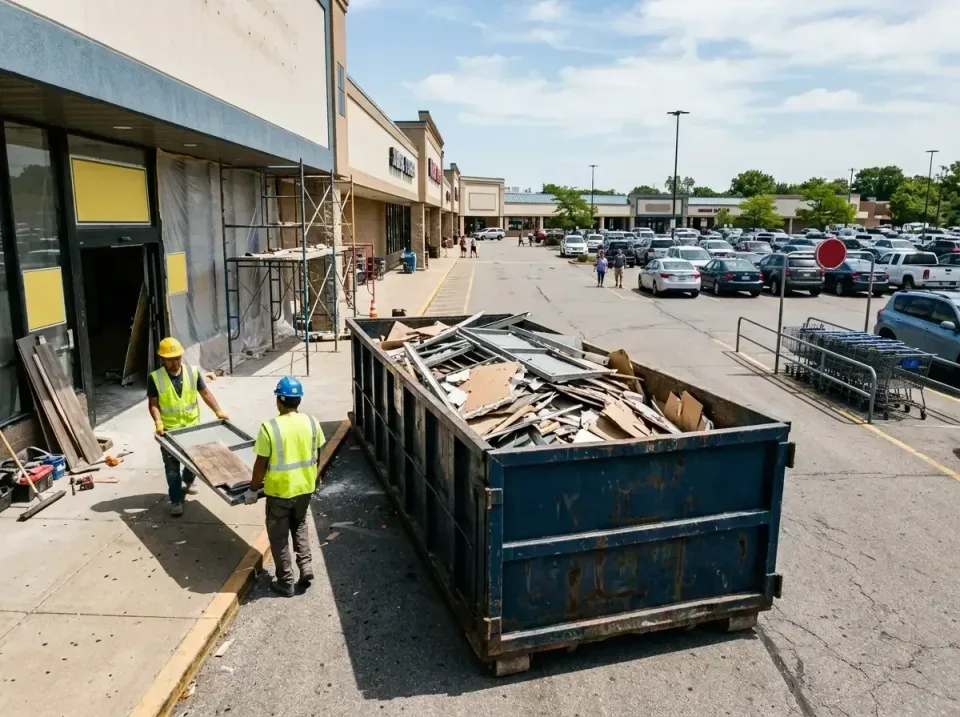 retail-store-renovation-debris-003 — frequently asked questions, Roll-off Dumpster Rentals in Monticello, IL